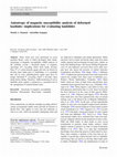 Research paper thumbnail of Anisotropy of magnetic susceptibility analysis of deformed kaolinite: Implications for evaluating landslides