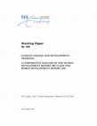 Research paper thumbnail of The framing of climate change and development: A comparative analysis of the Human Development Report 2007/8 and the World Development Report 2010