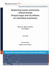 Research paper thumbnail of Exploring Human Autonomy Effectiveness: Project Logic and its Effects on Individual Autonomy