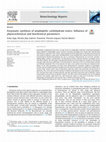 Research paper thumbnail of Enzymatic synthesis of amphiphilic carbohydrate esters: Influence of physicochemical and biochemical parameters