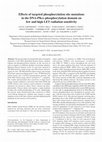 Research paper thumbnail of Effects of targeted phosphorylation site mutations in the DNA-PKcs phosphorylation domain on low and high LET radiation sensitivity