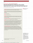 Research paper thumbnail of Operative management of refractory neuropathic inguinodynia by a laparoscopic retroperitoneal approach