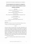 Research paper thumbnail of The development and evaluation of a program to sensitize Greek Grammar School Students to issues relating to disability