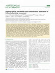 Research paper thumbnail of Dipstick Test for DNA-Based Food Authentication. Application to Coffee Authenticity Assessment