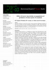 Research paper thumbnail of Effect of newer insecticides on population of predators of insect pests of sesamum