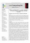 Research paper thumbnail of Influence of abiotic factors on relative abundance of fruit flies (Diptera: Tephritidae) infesting cucumber