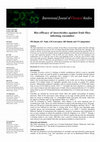 Research paper thumbnail of Bio-efficacy of insecticides against fruit flies infesting cucumber