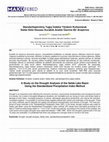 Research paper thumbnail of Standartlaştırılmış Yağış İndeksi Yöntemi Kullanılarak Salda Gölü Havzası Kuraklık Analizi Üzerine Bir Araştırma