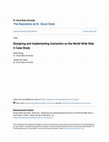 Research paper thumbnail of Designing and Implementing Instruction on the World Wide Web: A Case Study