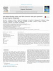 Research paper thumbnail of Self-aligned flexible organic thin-film transistors with gates patterned by nano-imprint lithography