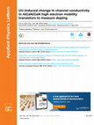 Research paper thumbnail of UV-induced change in channel conductivity in AlGaN/GaN high electron mobility transistors to measure doping