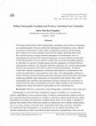 Research paper thumbnail of Shifting Ethnographic Paradigms and Practices: Unleashing From Colonialism