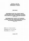 Research paper thumbnail of Discriminatory validity of the Medio-lateral step test execution for falls at the nursing home residents