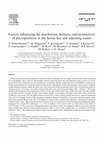 Research paper thumbnail of Factors influencing the distribution, biomass, and productivity of phytoplankton in the Scotia Sea and adjoining waters