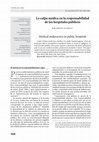 Research paper thumbnail of La culpa médica en la responsabilidad de los hospitales públicos