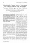 Research paper thumbnail of Unleashing the Potential Impact of Nonessential Self-contained Software Units and Flexible Precedence Relations upon the Value of Software