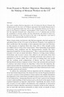 Research paper thumbnail of From Peasant to Worker: Migration, Masculinity, and the Making of Mexican Workers in the US