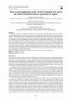 Research paper thumbnail of What Are the Implications of the Covid-19 Situation Now and in the Future on Rural Women in Agriculture in Nigeria