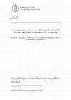 Research paper thumbnail of Determinants of vessel contrast in BMI-adapted low dose CT coronary angiography with prospective ECG-triggering