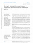 Research paper thumbnail of Silver/poly (lactic acid) nanocomposites: preparation, characterization, and antibacterial activity