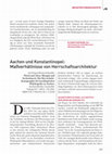 Research paper thumbnail of Aachen und Konstantinopel: Maßverhältnisse von Herrschaftsarchitektur