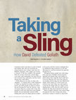 Research paper thumbnail of Taking a Sling: How David Defeated Goliath