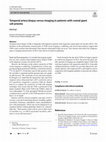 Research paper thumbnail of Temporal artery biopsy versus imaging in patients with cranial giant cell arteritis