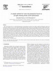 Research paper thumbnail of A simple method for water discrimination based on an light emitting diode (LED) photometer