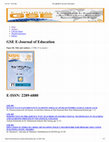 Research paper thumbnail of GSE E-Journal of Education