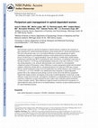 Research paper thumbnail of Peripartum pain management in opioid dependent women