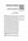 Research paper thumbnail of Formação De Leitores Em Contextos De Interação