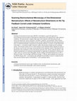 Research paper thumbnail of Scanning electrochemical microscopy of one-dimensional nanostructure: Effects of nanostructure dimensions on the tip feedback current under unbiased conditions