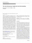 Research paper thumbnail of The citrus fruit proteome: insights into citrus fruit metabolism