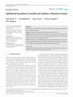 Research paper thumbnail of Adulthood transitions in health and welfare; a literature review