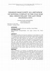 Research paper thumbnail of Disabled masculinity as a metaphor of national conflict in the cold war era: Orson Welles’ the lady from Shanghai (1947)