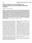 Research paper thumbnail of TRPC1-mediated Ca(2+) entry is essential for the regulation of hypoxia and nutrient depletion-dependent autophagy