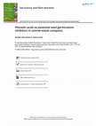 Research paper thumbnail of Phenolic acids as potential seed germination-inhibitors in animal-waste composts