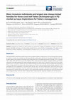 Research paper thumbnail of Many immature individuals and largest size classes lacked females for three coral reef fishes (Actinopterygii) in Fiji market surveys: Implications for fishery management