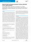 Research paper thumbnail of Alcohol sale status and homicide victimization in Kentucky, 2005-2012: Is there a spatial association?