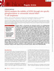 Research paper thumbnail of MELK mediates the stability of EZH2 through site-specific phosphorylation in extranodal natural killer/T-cell lymphoma