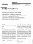 Research paper thumbnail of Identifying prognostic factors for well-differentiated metastatic pancreatic neuroendocrine tumours (pNETs): A retrospective international multicenter cohort study