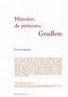 Research paper thumbnail of Histoire du prénom Gradlon