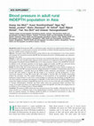 Research paper thumbnail of Blood pressure in adult rural INDEPTH population in Asia