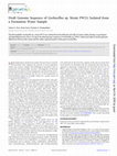 Research paper thumbnail of Draft Genome Sequence of Geobacillus sp. Strain FW23, Isolated from a Formation Water Sample