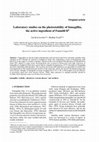 Research paper thumbnail of Laboratory studies on the photostability of fumagillin, the active ingredient of Fumidil B1