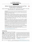 Research paper thumbnail of Mothers’ Adverse Childhood Experiences and Their Young Children’s Development