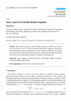 Research paper thumbnail of Some Aspects of Extended Kinetic Equation