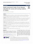 Research paper thumbnail of Needs assessment study of rare diseases education for nurses and nursing students in Poland