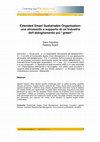 Research paper thumbnail of Extended Smart Sustainable Organisation: uno strumento a supporto di un’industria dell’abbigliamento più “green”