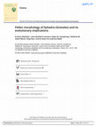 Research paper thumbnail of Pollen morphology ofEphedra(Gnetales) and its evolutionary implications